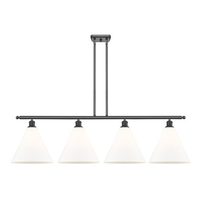 Luminaire suspendu linéaire à 4 lumières pour îlot de cuisine Allan-John