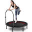 Trampoline pliable YC de 40 po avec poignée - Standard - Ressort - Noir