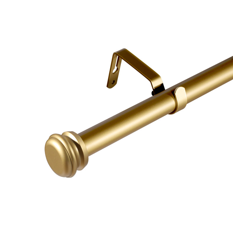 Artidiello Steel Adjustable Curtain Rod, Silver, 28" - 48"