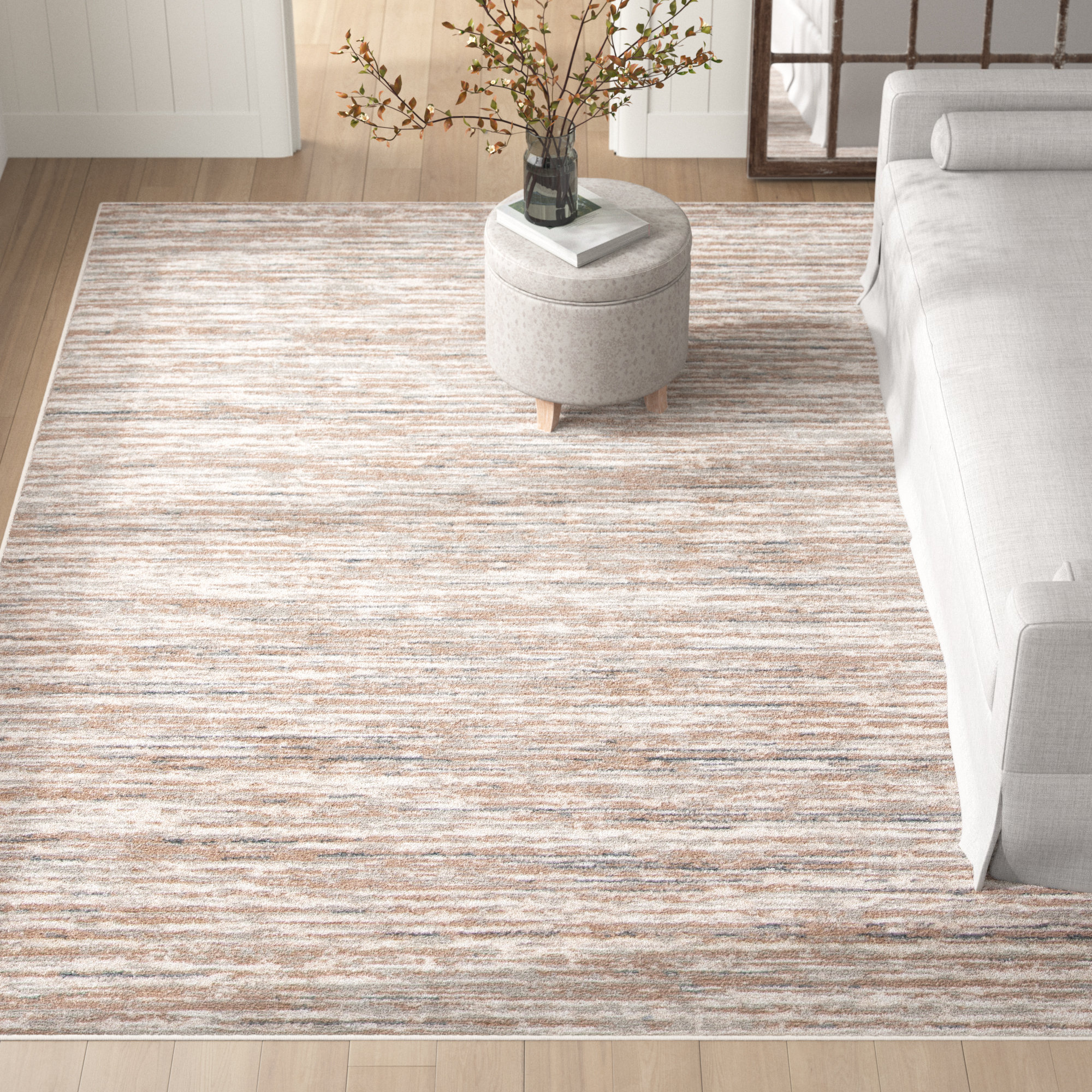 Kailianna Abstract Beige Area Rug 17 Stories Rug Size: Rectangle 6' x 9