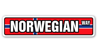 Drapeau de la Norvège Drapeau de rue en plastique robuste 4 po x 18 po