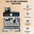 Espresso Machine with Grinder & Milk Frother Steam Wand – 20 Bar 3-in-1 Professional Coffee Maker with 95oz Water Tank for Cappuccino & Latte (1450W, Silver)-123305436