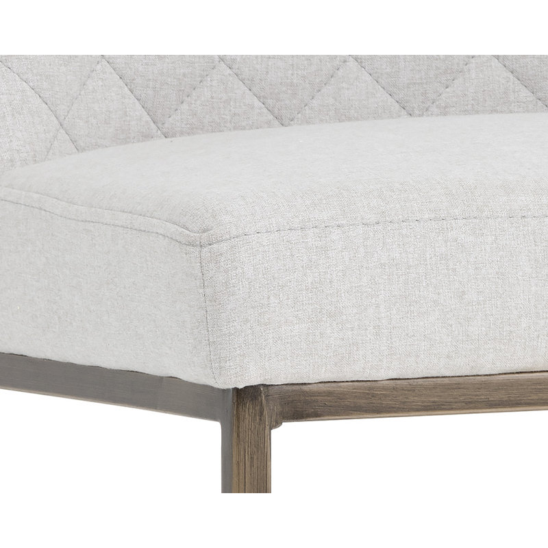 5West Upholstered Stool with Metal Frame, Dark Gray Performance Basketweave, Counter Stool (26" Seat Height)