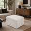 Pouf carré rembourré en velours côtelé, repose-pieds moelleux pour la décoration du salon et de la chambre à coucher-542087540