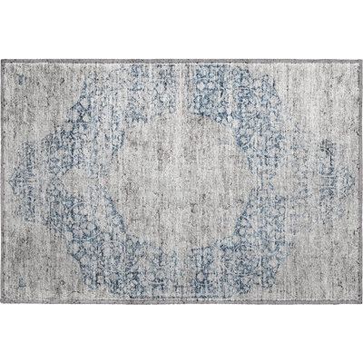 Premium Machine Washable Ducote AMF1146 Global Rug