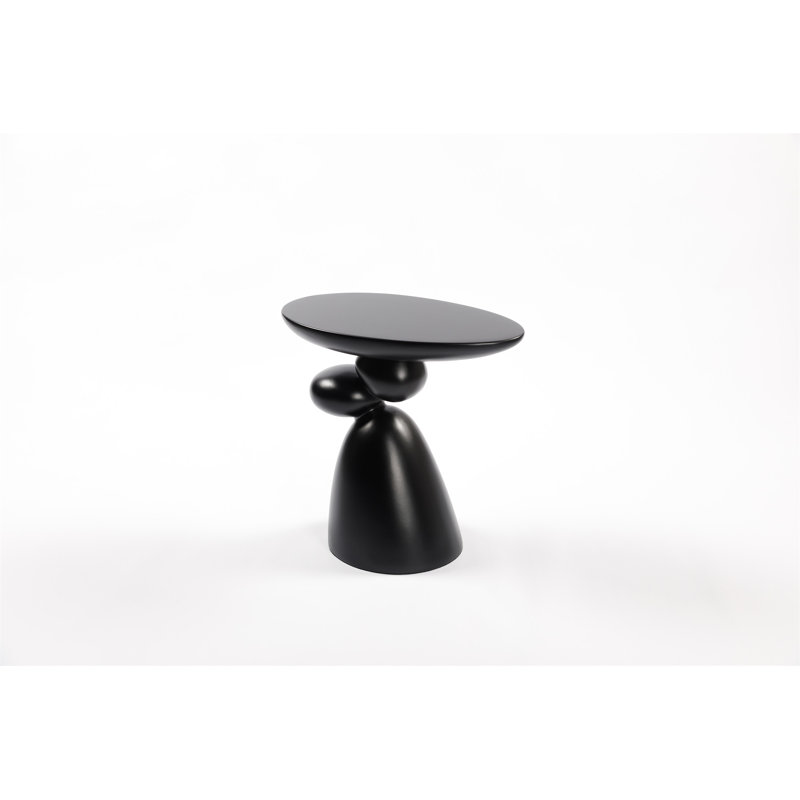 Table de bout Lucky Stone, Noir