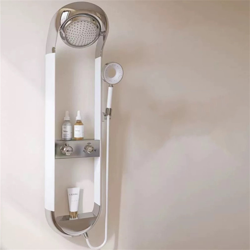 Complete Shower System, White