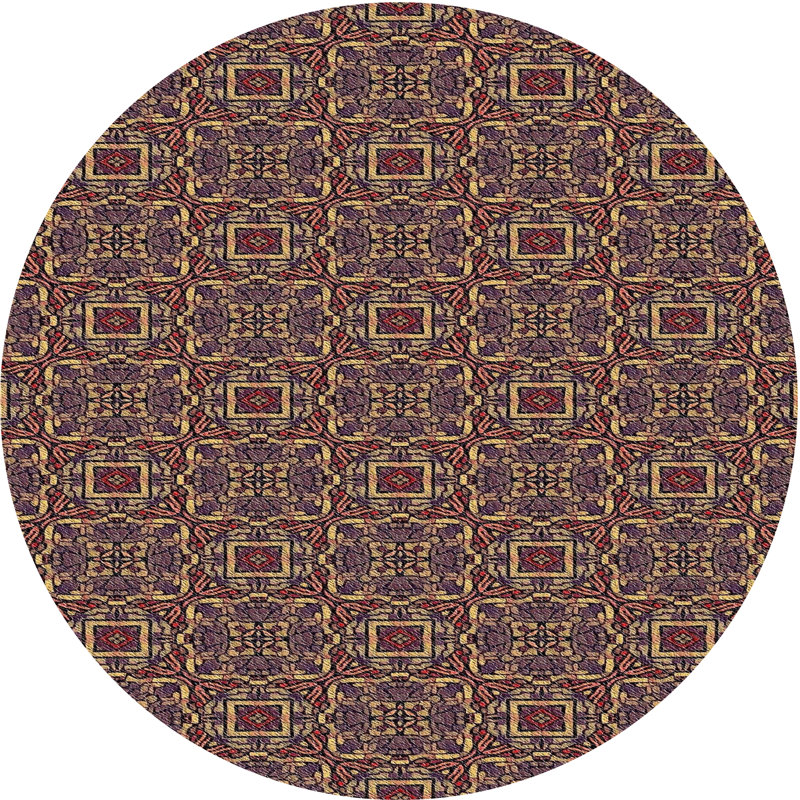 Tapis mauve Power Loom, Rond 4 pi