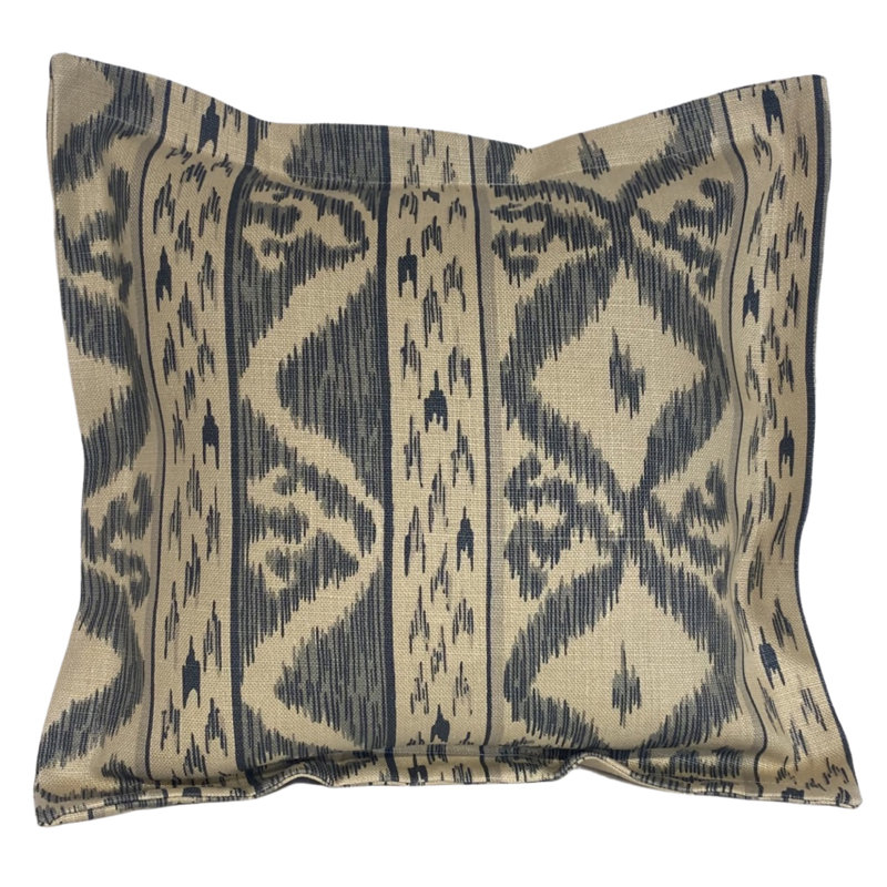 Geometric Cotton Blend Reversible Pillow Cover, Gray