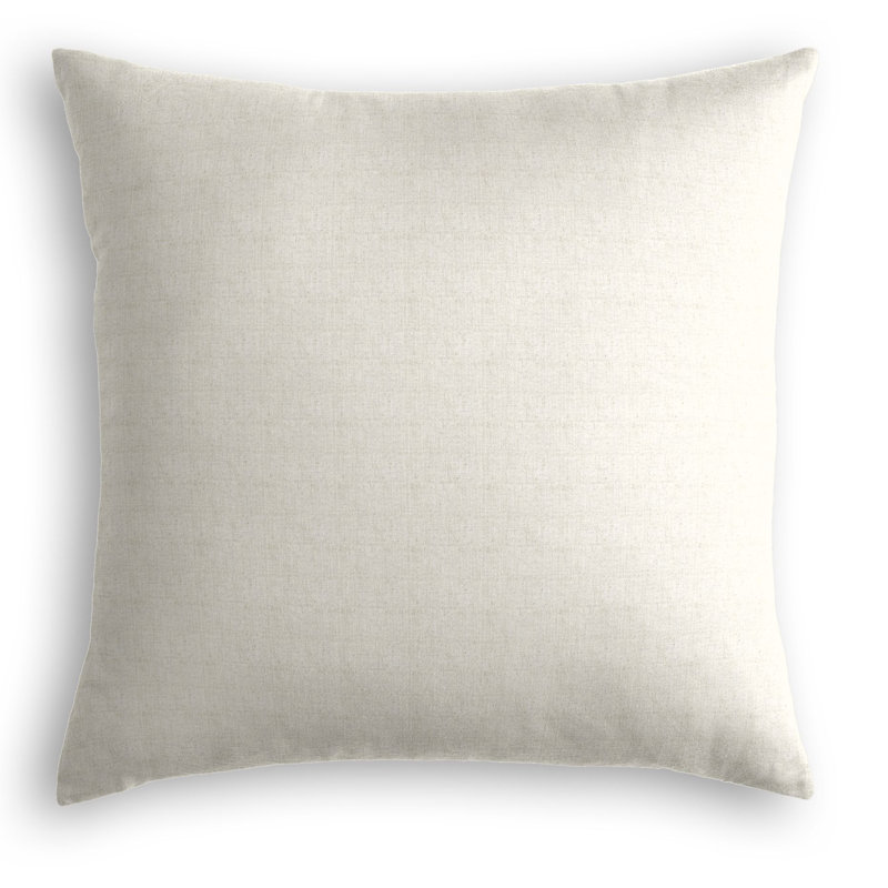 Linen Reversible Pillow Cover, Bright Gray, Pillow Cover Only - No Insert, 26" x 26"