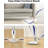12-in-1 Steam Mop, Fast 15-sec Heat-up, 1500w Detachable Handheld Steam Cleaner With 2 Dirt Grip Pads, Removes 99.99% Stubborn Stains For Hardwood Floors, Clothes, Windows, Tiles, Furniture, White