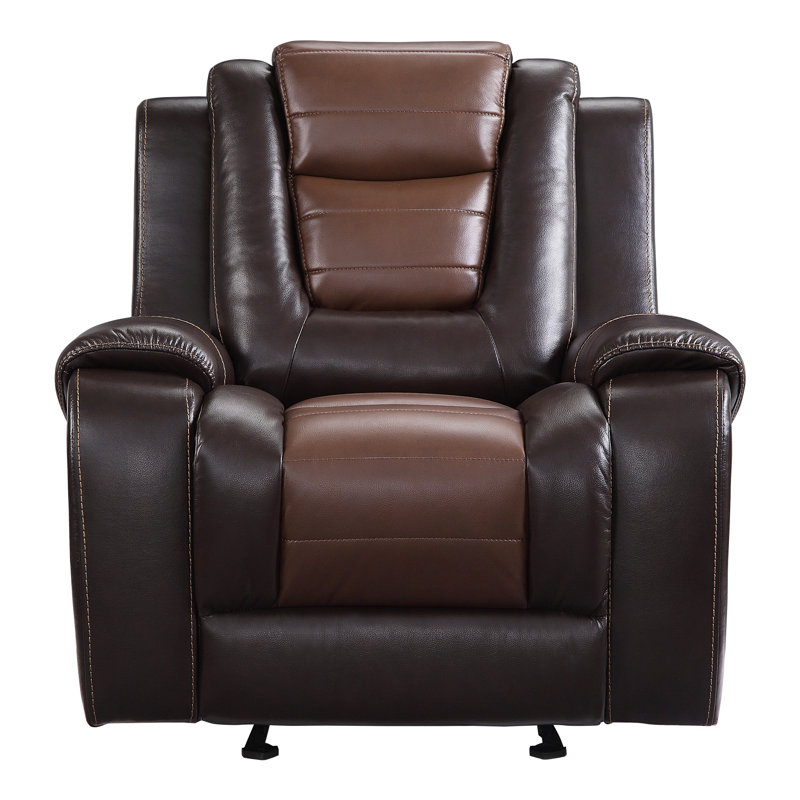 Fauteuil inclinable Gurutz, Similicuir brun