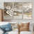 Toile naturelle avec cadre flottant