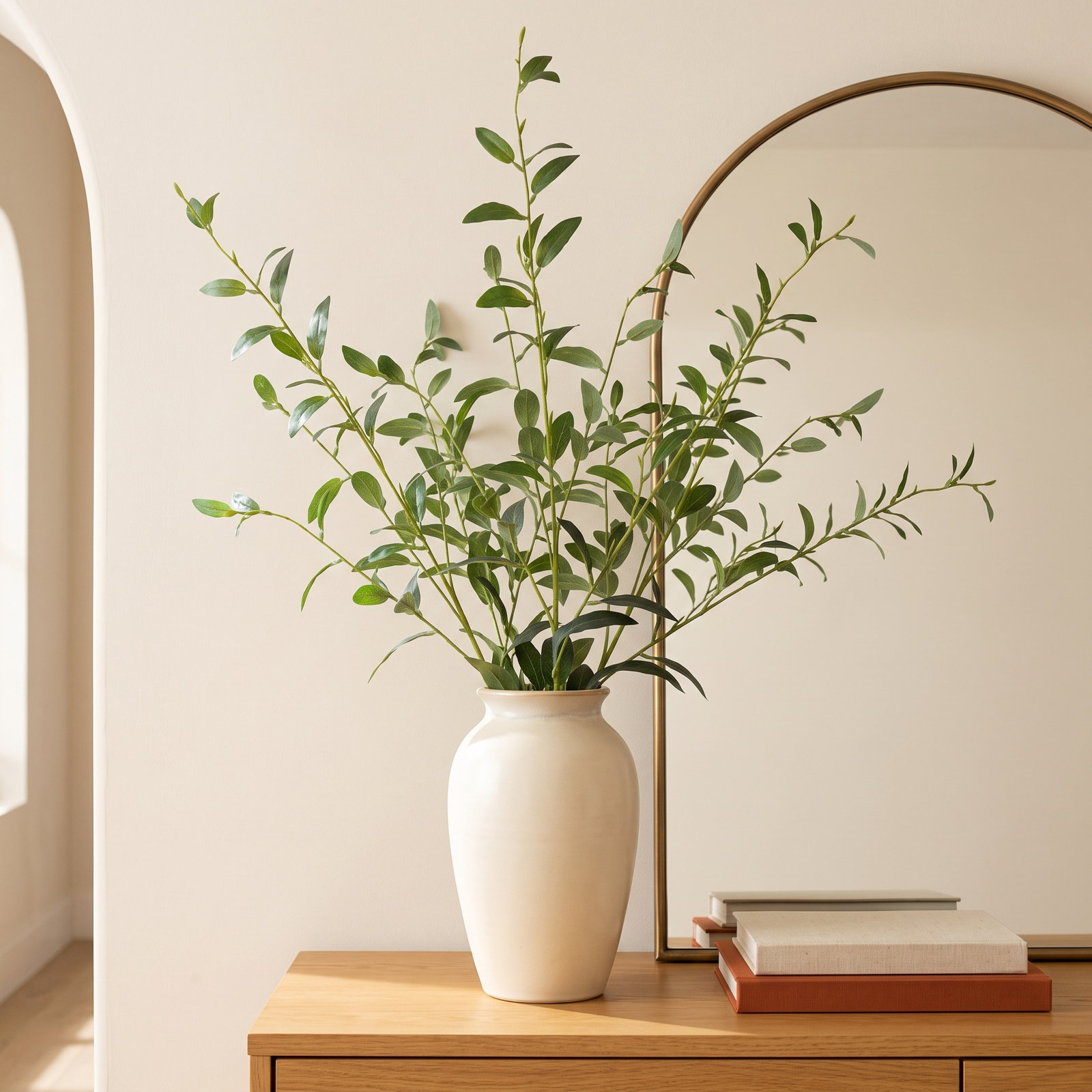 Faux Leaf Floral Stems