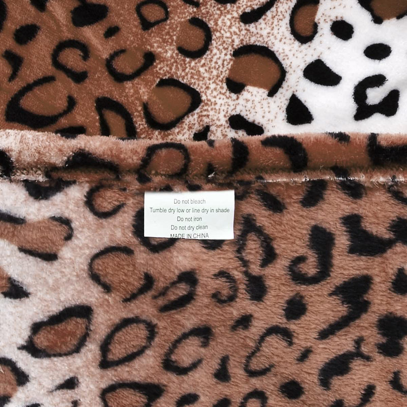 Couverture luxueuse à imprimé zébré, Queen, Zèbre rose