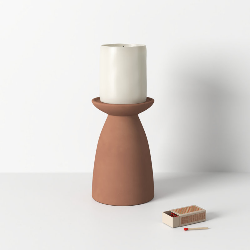 Sue 9" Ceramic Tabletop Candle Accessories