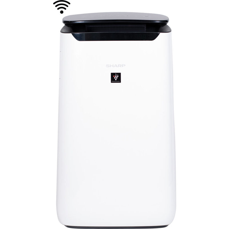 White Smart HEPA Air Purifier with Alexa Compatibility