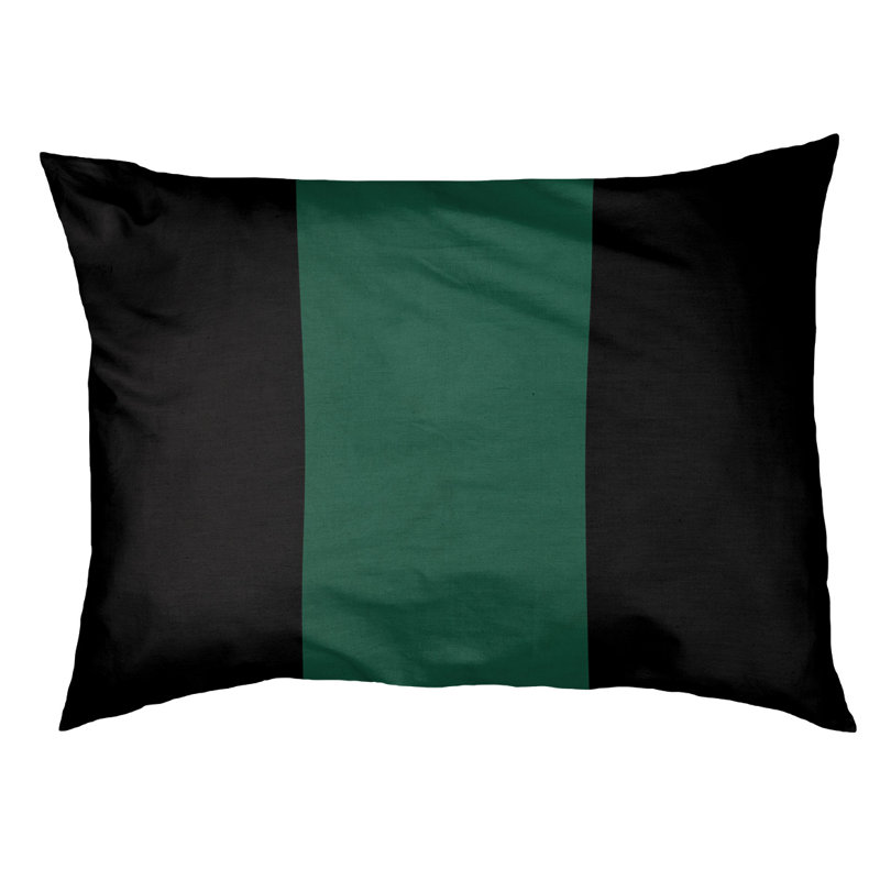 Coussin de lit pour chien Cincinnati, Moyen (H 6,5 po x l 40 po x P 30 po), Noir/vert