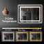 Miroir de salle de bain 84 po x 32 po à DEL sans cadre, miroir intelligent-958021533-958021535-958021531