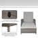 Aviahna 62.5" Long Reclining Single Chaise with Cushions