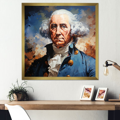Vintage Portrait Of President George Washington II  PresidentPolitical Wall Art