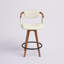 Tabouret de comptoir rembourré à hauteur fixe Dirksen-1157249831-1076643471