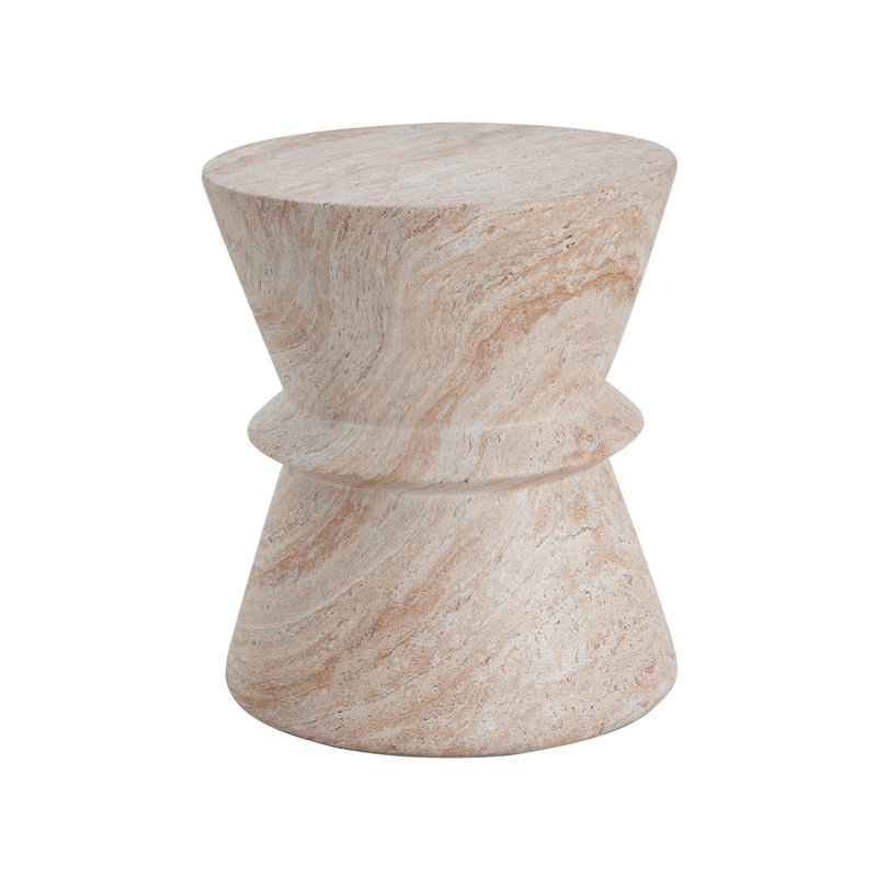 Outdoor/Indoor Lightweight Concrete Side Table