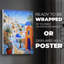 Oia Caldera II - Impression sur toile seulement - NON-CADRE-741055678