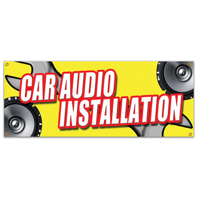 Bannière d'installation de voiture audio