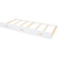 Lit superposé simple avec lit gigogne coulissant, 5 tiroirs, bureau, blanc, pour lit gigogne et rangement divers - armoire, garde-robe, tiroirs en blanc