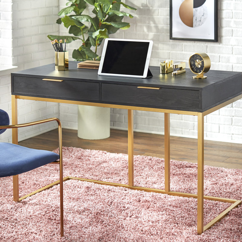 Geri Metal Base Writing Desk
