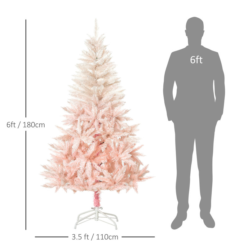 Artificial Spruce Christmas Tree, 5.91ft H x 2.95ft W x 2.95ft D