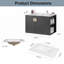 Meuble-lavabo de 30 po avec lavabo et tablette de rangement ouverte à droite-1190699677-1190699676