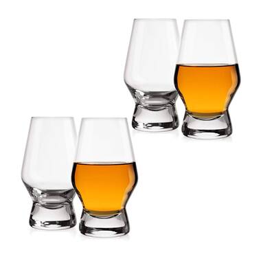 Libbey Craft Brews Nucleated Belgian Beer Glasses, 16.5-ounce, Set of 4