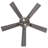52" Leonie 5 - Blade LED Crystal Chandelier Ceiling Fan-350574842
