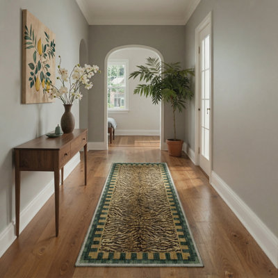 Tapis vert / brun Alissa Zagora