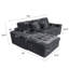 Canapé modulaire avec repose-pieds en forme de L avec coussin superposé Boneless-130074360