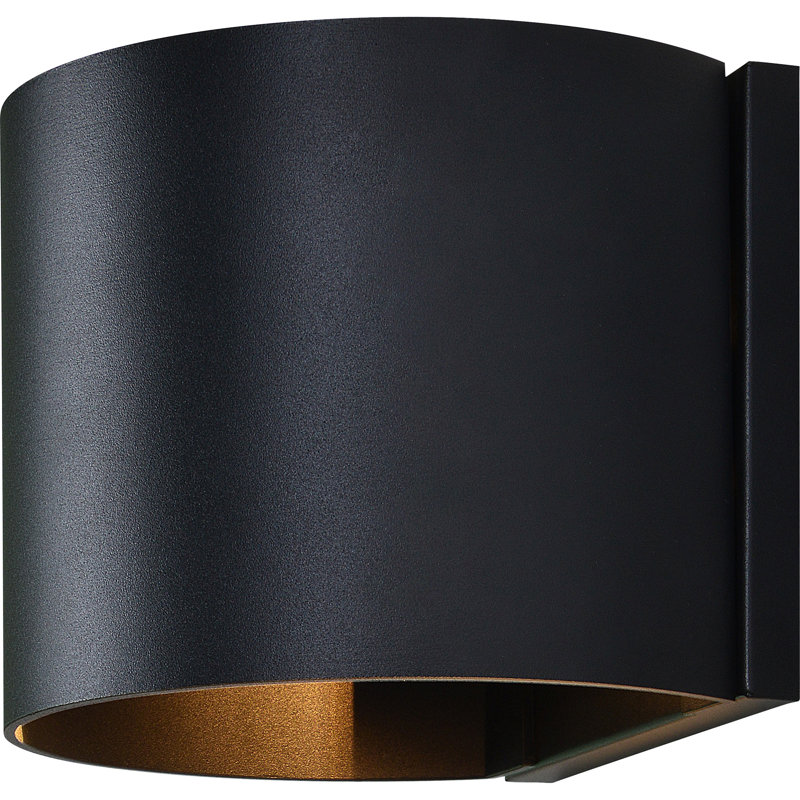Flush Mounted Sconce, Matte Black