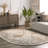Daye Traditional Tiled Power Loom Performance Gray/Beige Rug-724898268
