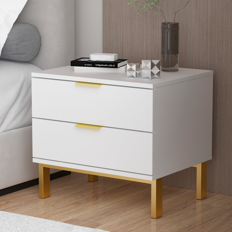 Solid + Manufactured Wood Nightstand