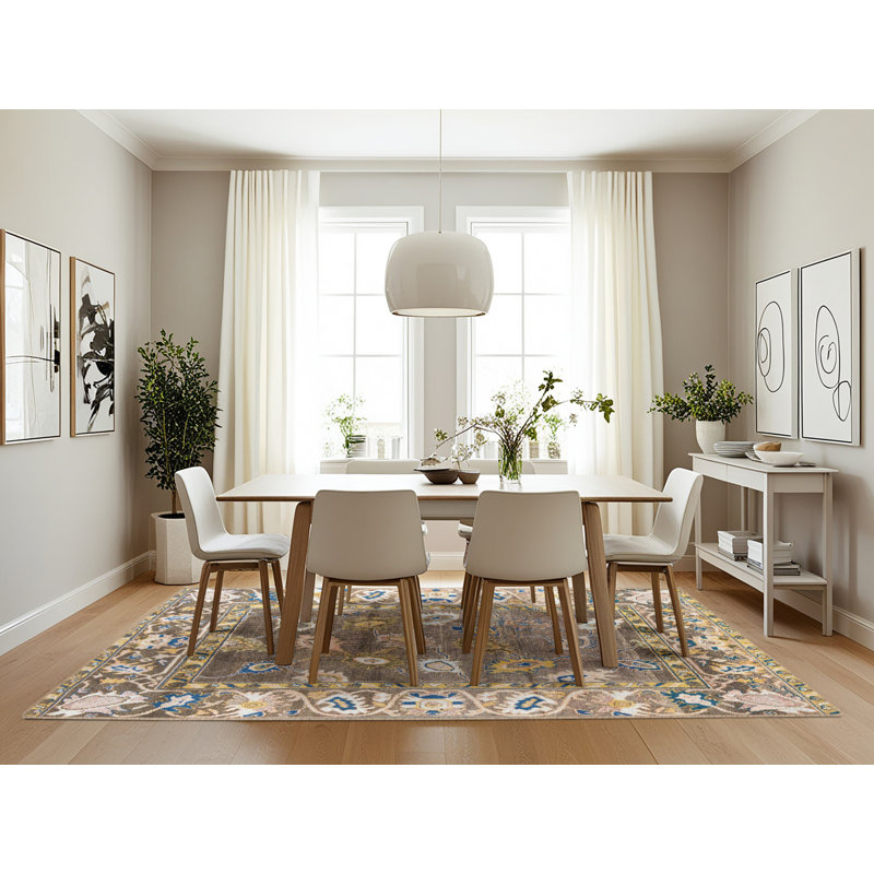 Abstract Indoor Rug, Rectangle 7' x 10'