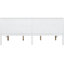 Lit de jour blanc avec pieds en pin pour une stabilité et une conception polyvalente, teinte élégante, 79,5 po x 57,1 po, 34,7 po-1067431558-1067431609
