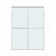 50" - 54" W x 70" H Bypass Single Sliding Semi-Frameless Shower Door