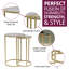 Blanton Glass Top Frame Nesting Tables-1808334804