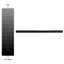 Twist 11.8" x 0.5" Glossy Ceramic Quarter Round Tile Trim in Black