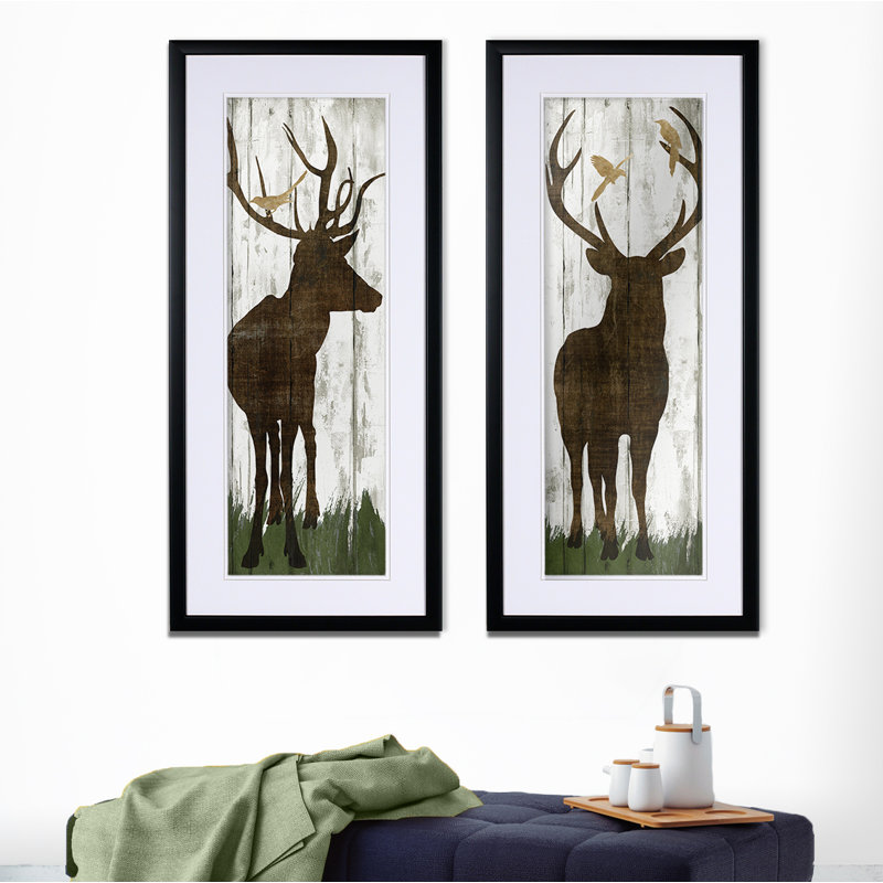 " Weathered Woodland " 2 - Pieces, Black