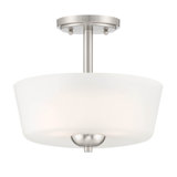 Plafonnier semi-encastré 2 lumières 12 po Magbula