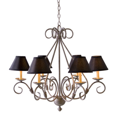 Lustre traditionnel unique à 6 lumières Olivia