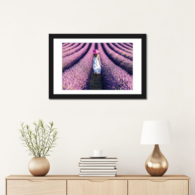 " Woman Walking In The Lavender, Provence " by Matteo Colombo