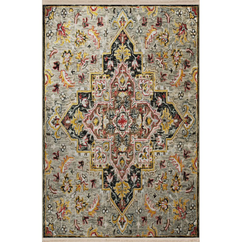 Tapis rectangulaire Yasamine, Rectangle 5 pi 2 po x 7 pi 11 po